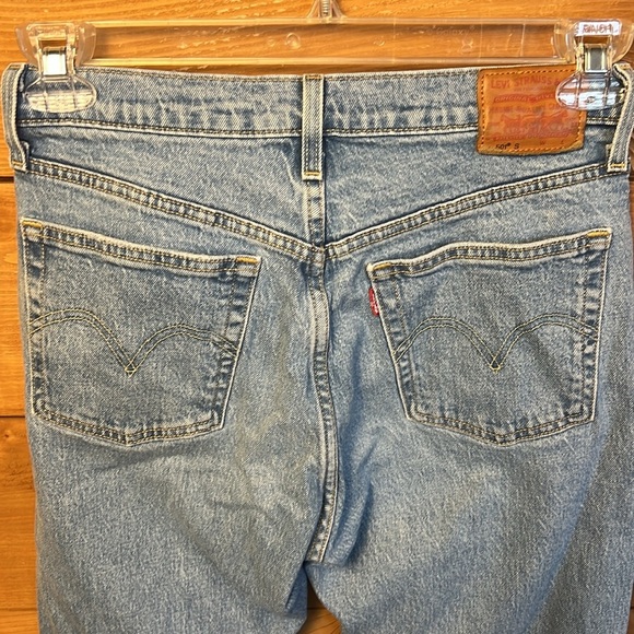 Levi’s Premium 501 Women Jeans 28x28 Distressed Hole Button Fly Ankle streetwear - Picture 5 of 12